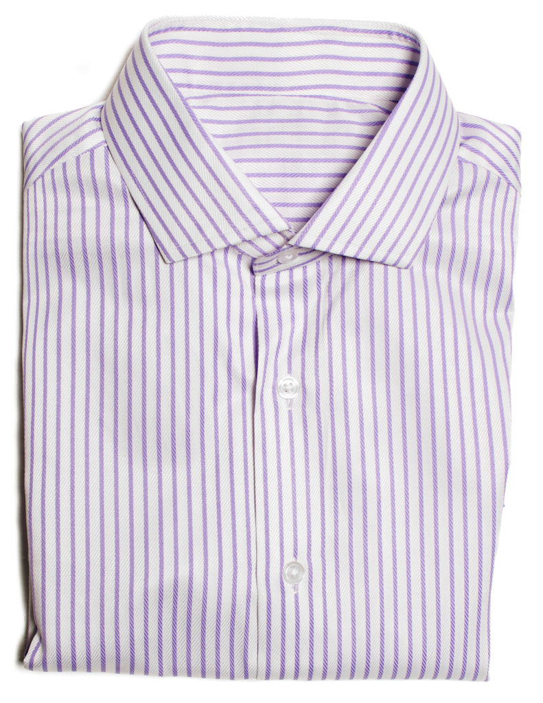 the Fundamental Lavender Herringbone Shirt